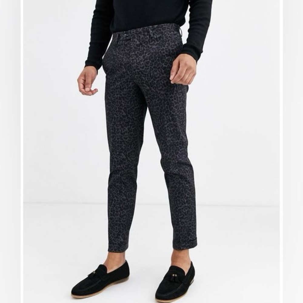 Jack and Jones leopard dress pants